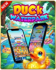 Duck Waterpark slot game on mobile - new free social casino game at Milkyways USA
